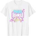 This Girl Glows for Kids Tie Dye Bright Colors 80's and 90's T-Shirt