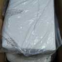 Upholstered Dining Chairs with Casters, Modern Barrel Side Armchair with Rollers for Dining Room, Bedroom, Kitchen, Reading Room, Cream Beige, Set of 1