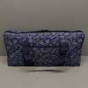 American Mahjong Set with Blue Carrying Bag, 166 White Tiles, 4 All-in-One Rack/Pushers, Mahjong Tiles Set (Ma Jong, Mah-Jongg, Majiang)