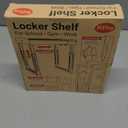 Locker Organizer Shelf Adjustable Width and Height, Ideal Locker for School, Office, and Gym Lockers (Black)