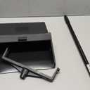 SPARTA Plastic Dust Pan, Upright Pan With 2 Piece Handle For Cleaning, 11 X 12 X 3.5 Inches, Black