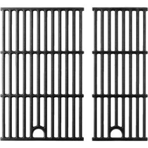 463630021 Grill Grates Replacement Parts for Charbroil Performance 2 Burner Grill Parts G426-0005-W1 G426-0004-W1 Cast Iron Cooking Grates Char Broil Gas Grill Parts 463660021 463660421 Grill Grids (Total 17 1/2 x 17'' 2 Pcs Grates)