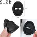 12 PCS Car Silicone Door Latch Protective Cover Guard Car Decorations Car Door Lock Latches Silent Shock Cover Vehicle Doors Locks Guard Stopper Car Protector Accessories for Most Vehicles