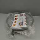 Microwave Splatter Cover with Water Steamer for Food - 10 Inch Steam Microwave Splatter Guard with Handle Plate Covers for Heating Food Splash Oven Lid with Built in Steamer (Grey)