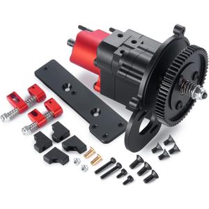 1/10 Benedict Harry 2 Speeds Metal Complete Transmission Case Gearbox with Dig Gear for 1/10 Axial SCX10 RC Crawler Car