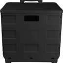 Everything Mary Rolling Plastic Storage Cart Black Organizer for Crafts, Sewing, Office & Home Supplies