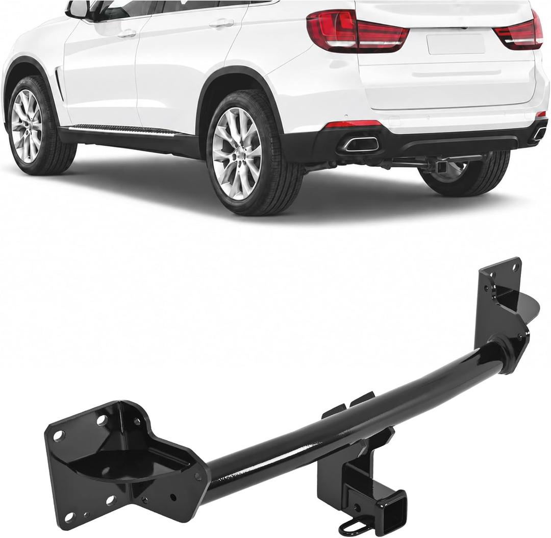 ALMULOO Trailer Hitch Class 3" Tow Receiver Compatible with 2007-2018 BMW X5 E70 / F15 All Models & 2014-2019 BMW X6 F86 All Models Steel Powder Coated