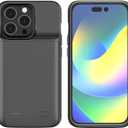 Slim Portable Battery Case for iPhone 14 Pro, 10000mAh Extended Battery Charger Case with Protective Backup Power Bank