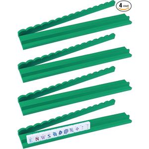 Leinuosen 4 Pcs Wooden Scalloped Mahjong Racks with Pushers
Magnetic American Mahjong Racks, Painted Wood, Family Game Night, Player Gift, Tile Holder