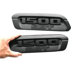 Pair New 1500 SST Right Side RH Hood Emblem Replacement for 2025 Ram 1500 68563849AB 68563848AB (Matte)