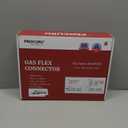 PROCURU 1/2" OD x 24" (2Ft) Universal Flexible Gas Connector Kit, SafeGuard Yellow-Coated Stainless Steel Gas Supply Pipe for Dryers, Bbq Grills, Water Heaters (Red-A1 Series)