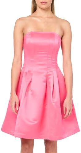 Trina Turk Women's Strapless Satin Cocktail Dress, Size 6