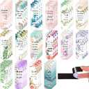 Zonon 48 Pcs Bible Verse Magnetic Christian Bookmarks 0.8x4.7in Inspirational Scripture Book Marker for Mother Women Men Religious Motivational Flower Page Clips Book Lover Reading Gift(Stylish Style)