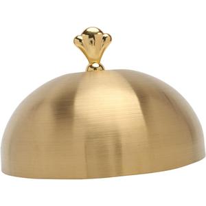 Stainless Steel Steak Dome Cover 8.85X8.85X4.33In Food Protective Cloche Plate Cover for Home Kitchen Bbq Party Anti-Splashing Food Fresh-Keeping