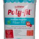 Fairfield The Original Poly-Fil, Premium Polyester Fiber Fill, Soft Pillow Stuffing, Stuffing for Stuffed Animals, Toys, Cloud Decorations, and More, Machine-Washable Poly-Fil Fiber Fill, 32-ounce Bag (32 oz)