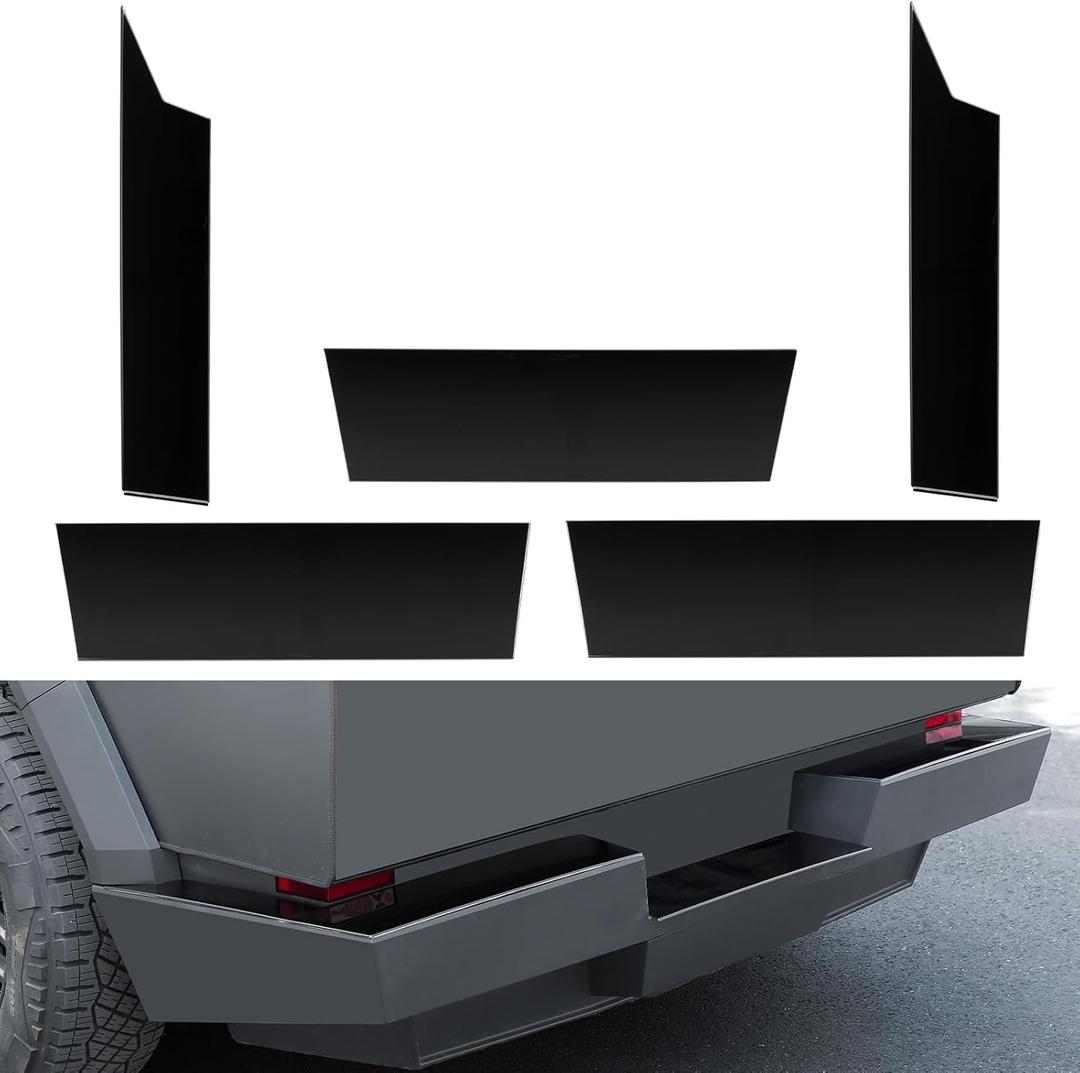 JOYTUTUS Rear Bumper Guard Protector Compatible with Cyber Truck Cybertruck 2023 2024 2025 Accessories, Rear Bumper Guard Tailgate Protector Step Cover Protection Pad