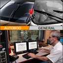 AUTOBOO 26" and 16" Windshield Wipers Blades (Pack Of 2),OEM Quality Premium All-Seasons Wiper blades,Stable and Quiet Armor wiper blades