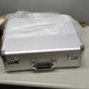 File Organizer Storage Box - 18.9 x 14.6 x 6.3 Inch X-Large, Portable Locking Storage Totes with Dual Combination Locks for Cash, Documents & Valuables - Silver