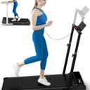 3-in-1 Walking Pad with Incline,2.5 HP Under Desk Treadmill for Home Office,265 LBS Compact Walking Treadmill with LED Display,No Assembly
