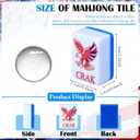 Arrowbash 166 Pcs American Mahjong Tiles Set 1.2 Inch Mah Jong Game Pieces with USA Theme Engraved Patterns Melamine Hand-Carved Tiles for Adults, Collectors & Tabletop Games