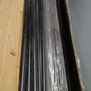 6'x24' Privacy Fence Kit Freestanding Mesh Screen with Iron Poles Temporary Fencing Outdoor Patio Backyard Divider Dog Air Conditioner Trash Fence Black Custom