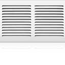 Fancat 24x6 Duct Opening | Steel Return Air Grille | Vent Cover Grill for Sidewall and Ceiling | HVAC Cold Air Intake Grille | White | Outer Dimensions: 25.75"W X 7.75"