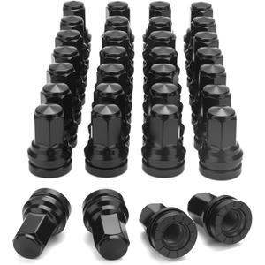 M14x1.5 Lug Nuts For Ford F250 F350 Super Duty, 32pcs 14x1.5 Flat Washer Aftermarket One Piece Design Wheel Lug Nut Replacement HCPZ-1012-B HCPZ-1012-A OEM Steel Nuts, Anti-Rusting Updated Not Swollen