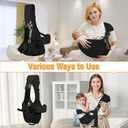 Baby Carrier Newborn to Toddler,Adjustable Baby Sling Carrier,Comfortable and Lightweight Toddler Carrier for 25-60 lbs,Ideal for Shopping Travelling