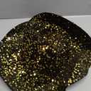 Quescu Cowgirl Hat for Women Western Style Sequins Cowboy Hats for Disco Crystal Hat for Carnival Wedding Costume Party (Black Gold)