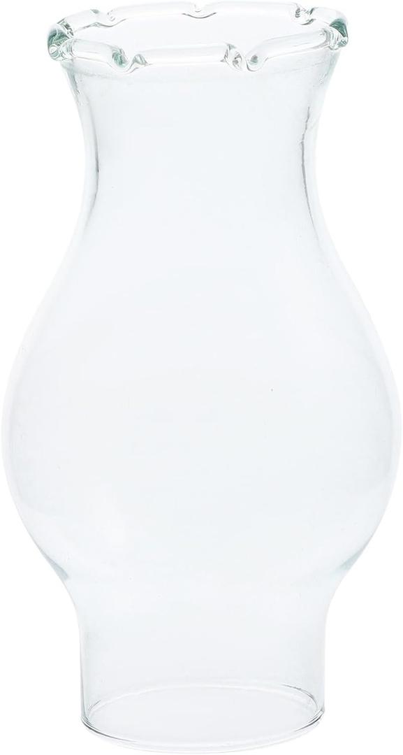 Oil Lamp Shade Glass Kerosene Lamp Cover Vintage Home Decoration Outdoor Camping Replacement Chimney Oil Kerosene Lamps (9X5.5CM)