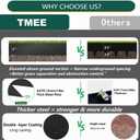 TMEE Landscape Edging Garden Lawn Border 46-Inch Strips, 6-Inch Depth Hammer-In Metal Edging for Landscaping With Clips, Total 19FT, Backyard/Lawn/Garden/Playground, 5 Pack