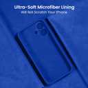 FireNova Designed for iPhone 16 Case, Silicone Upgraded [Camera Protection] Phone Case, Soft Anti-Scratch Microfiber Lining Inside, 6.1 inch, Klein Blue