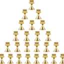 Urban Deco 24 Pieces Table Card Holder Place Card Holders 1.7 inches Gold Steel Card Holders for Photos, Food Signs, Memo Notes, Weddings, Restaurants, Birthday(Gold 24PK)