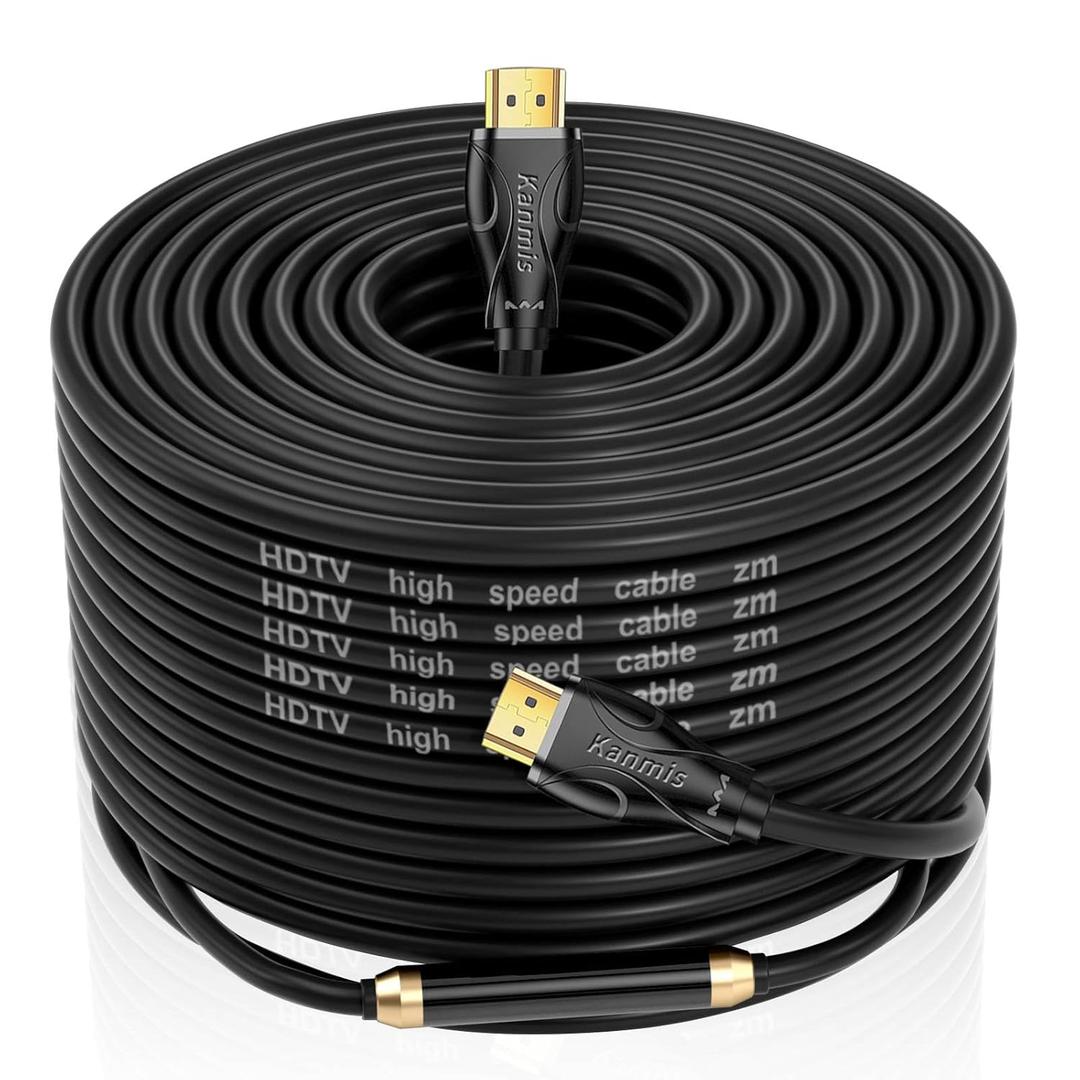 4K HDMI Cable 120ft, High Speed Hdmi Cables (HDMI2.0,18Gbps,1080P)-Ethernet Audio Return Video 4K HDMI Cable, Ultra High Speed Gold Plated Connectors, Compatible with Playstation Arc PS3 PS4 PC HDTV
