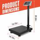 Houseables Industrial Scale, Platform Scale, 600 LB, Large, Weight Machine for Luggage, Shipping, Packages, Floor, Commercial, Heavy Duty, Box, Postal, Laundry, Warehouse, Luggage Weighing, Digital