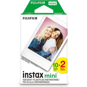 FUJIFILM Instax Mini Instant Film Twin Pack (White), 20 photos