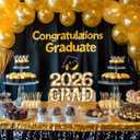 2026 Grad Light Up Letters, Wooden Graduation Marquee Letters with LED, Grad Sign for Table Centerpiece Wall, Graduation Party Decorations 2026 for Kindergarten High School College (2026)