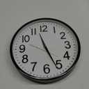Wall Clock 12 Inches Non-Ticking Wall Clocks Battery Operated Large Easy to Read with Stereoscopic Dial Ultra-Quiet Movement Quartz for Office Classroom School Home Bedroom Kitchen
