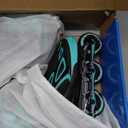 2PM SPORTS Vinal Girls Adjustable Flashing Inline Skates, All Wheels Light Up, Fun Illuminating Skates for Kids Men Adult Women and Boys (Large - Youth (4-7 US), Mint)