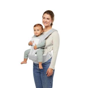 Ergobaby Alta Hip Seat All-Position Breathable Mesh Hip Seat & Carrier, Pearl Grey (HipSeat)