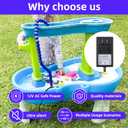 Submersible Water Pump - DC 25W 400GPH 1500L/H with Water Pipes & 5.2ft High Lift - for Water Table Aquarium, Pond, Hydroponics, Fountain