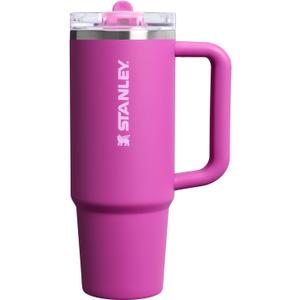 STANLEY Quencher ProTour Flip Straw Tumbler with Leakproof Lid 30 oz | Built-In Straw & Handle | Cupholder Compatible for Travel | Insulated Stainless Steel Cup | BPA-Free | Dark Blossom