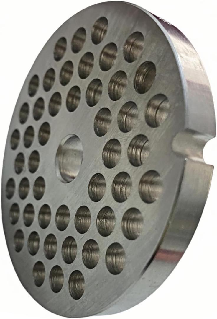 For Hobart, LEM, Cabelas, Weston and FGA Food Chopper, MTN Meat Grinders of #12 Stainless Steel Meat Grinder Plate Discs BladesCutting Disks Heavy Duty. (6/25 Hole Plate)