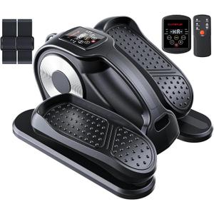 UTRYUP Under Desk Elliptical Machine, Electric Elliptical Machine While Sitting for Seniors with Remote Control, 12-Speed Adjustable & Quiet Operation, Compact Pedal Exerciser for Home or Office Use (Black)