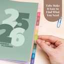 2 x Rileys Academic Planner 2025-2026, Daily, Weekly & Monthly Planner, July 2025 - June 2026, Student Notes Pages, Twin-Wire Binding, Weekly Agenda for School & Work (8 x 6-Inches, Green, Chunky)