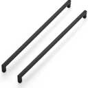 Ravinte 3 Pack Black Matte Cabinet Pulls and Handles - 18 Inch Square, Drawer Pulls, Kitchen Cabinet Hardware