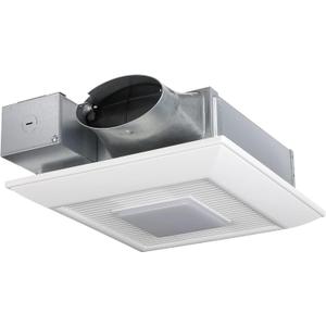 Panasonic FV-0510VSCL1 WhisperValue Fan + LED + Humidity Sensor, 50-100 CFM, Medium