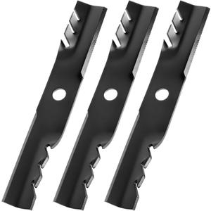 Mulching Blades 103-6396 Compatible with Turf Tracer 48" Deck | 103-6391 Mower Blades Compatible with Ex Mark Lazer Z, Vantage 48" | Replace 103-6401, 103-6381, 103-6401-S | 3-Pack