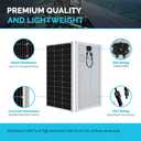 Renogy 200 Watts 12 Volts Monocrystalline RV Solar Panel Kit with Adventurer 30A LCD PWM Charge Controller and Mounting Brackets for RV, Boats, Trailer, Camper, Marine, Off-Grid Solar Power System