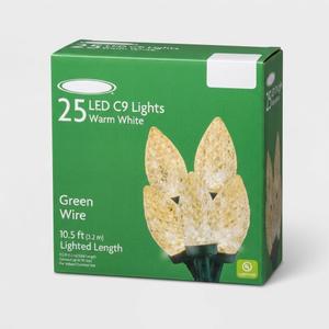 25 LED C9 Lights Warm White